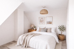 Minimalistisch Scandinavisch slaapkamerinterieur.png